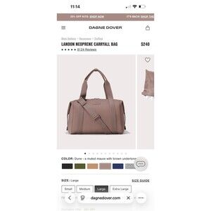 Dagne Dover Duffle $250
